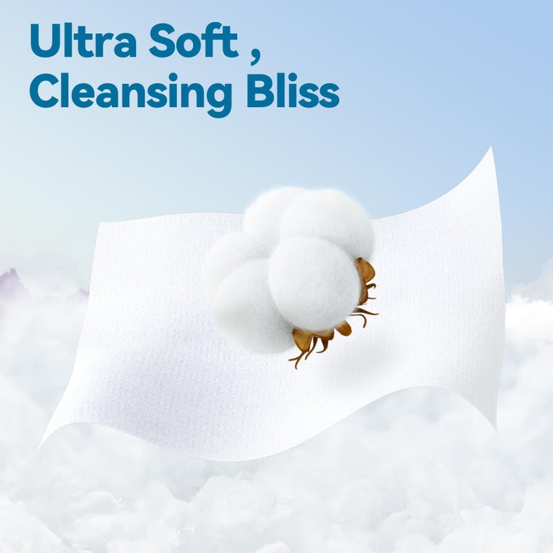 Winner Cotton Face Towels, 100% USDA Biobased Facial Towelettes, Disposable Face Towel XL, Odor-Free, Ultra Soft Makeup Remover Wipes for Sensitive Skin, Biodegradable, 100 Ct, Pack of 1 - Image 5